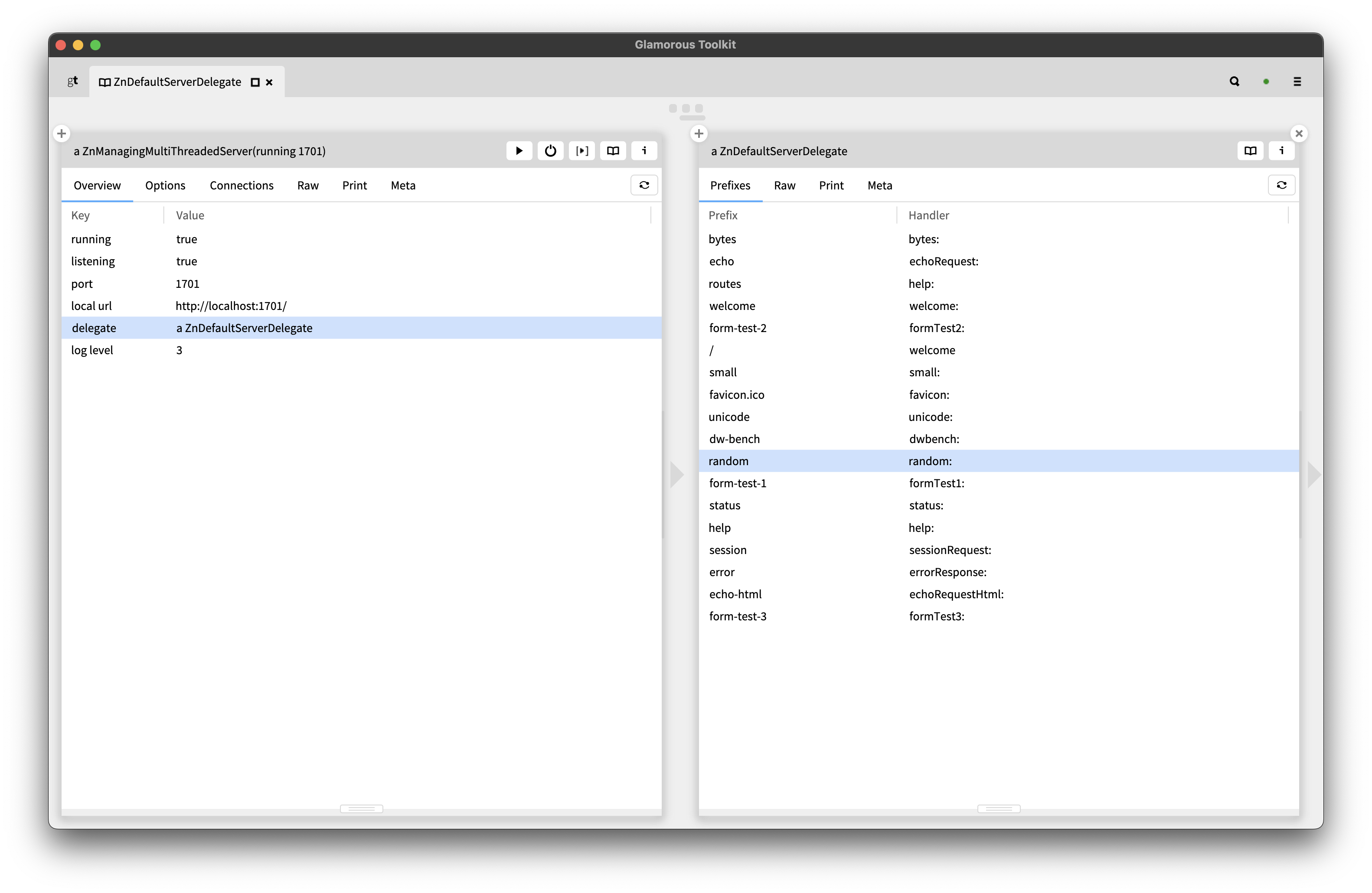Zinc HTTP Server WebPage