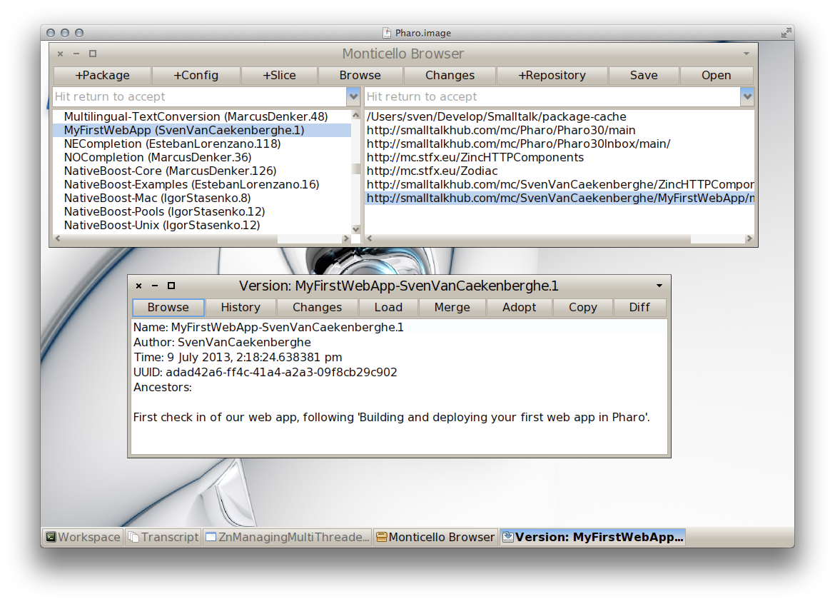 Confirmation Version Window